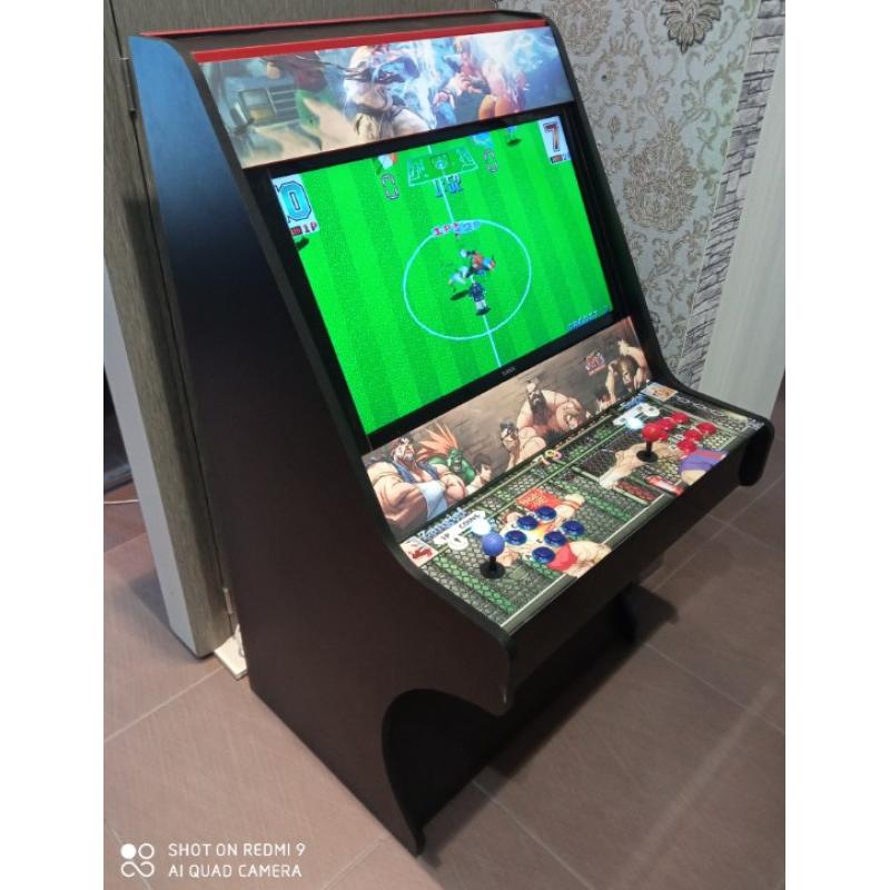 Arcade retro cabin ηλεκτρονικών παιχνιδιών  χειροποίητη με τα τοπ 1500 παιχνίδια